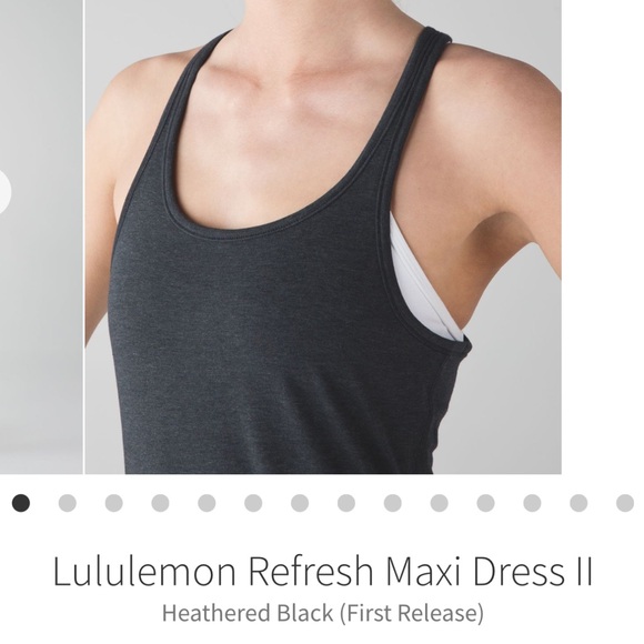 Lululemon Refresh Maxi Dress Racerback Side Slits
Dk Grey Size:6 NT PTP15 - Picture 7 of 7